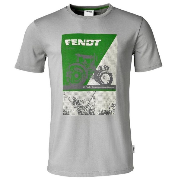 Fendt T-Shirt Vintage-Look mit Logo Gr. L