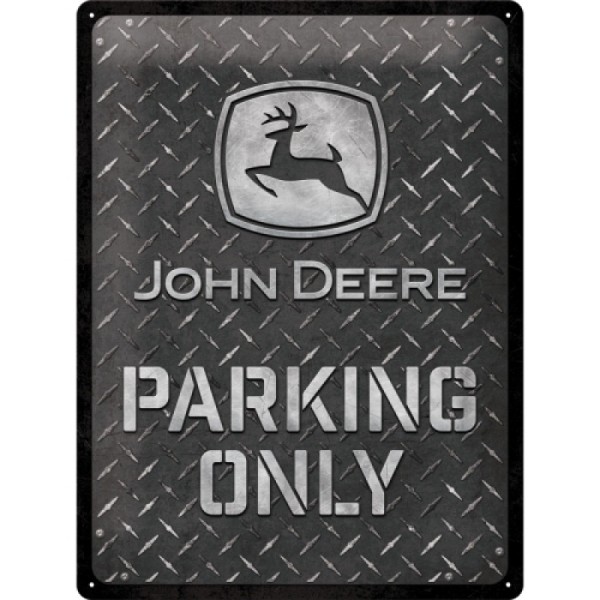 Blechschild John Deere Parking Only