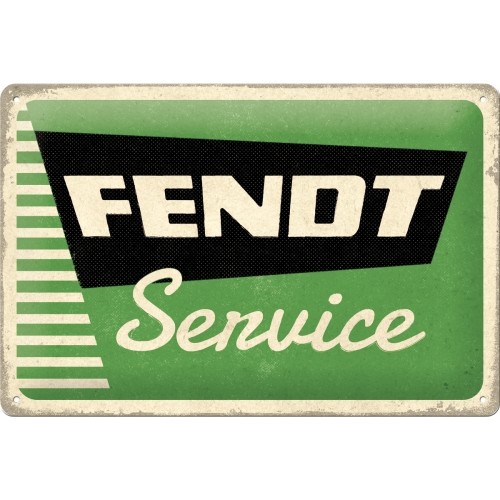 Blechschild FENDT Service, 30 x 20cm