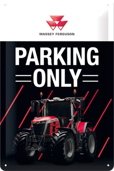 Blechschild Massey Ferguson Tractor Parking Only, 30x20cm