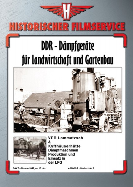 DDR Dämpfgeräte für Landwirtschaft und Gartenbau