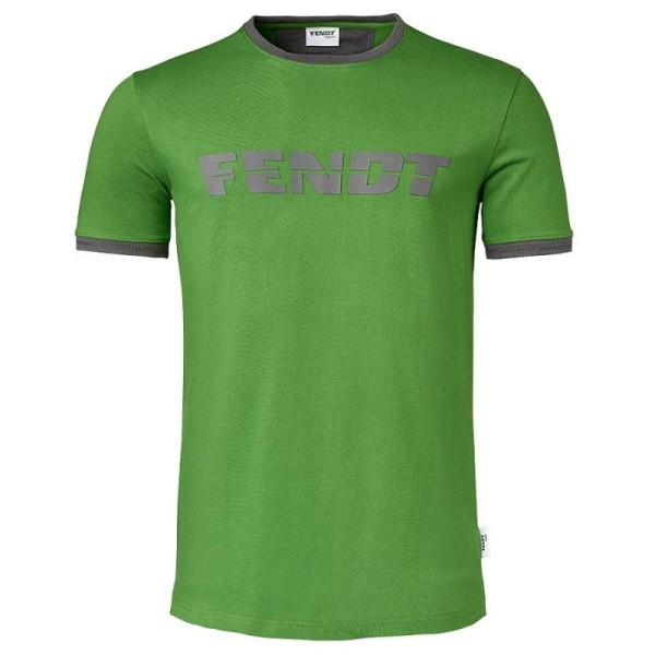 T-Shirt FENDT Logo grün Größe XL