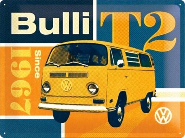 Blechschild VW Bulli T2 - Since 1967