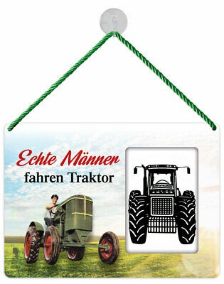Kult-Bilderrahmen "Echte Männer fahren Traktor"