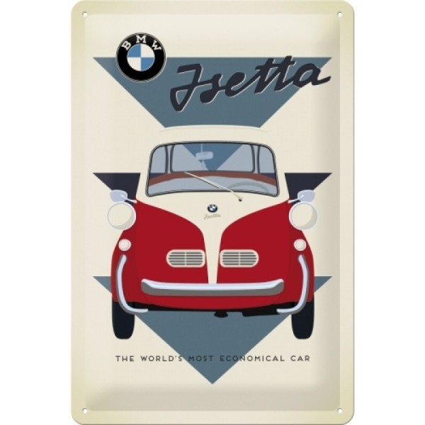 Blechschild BMW Isetta, 30x20cm