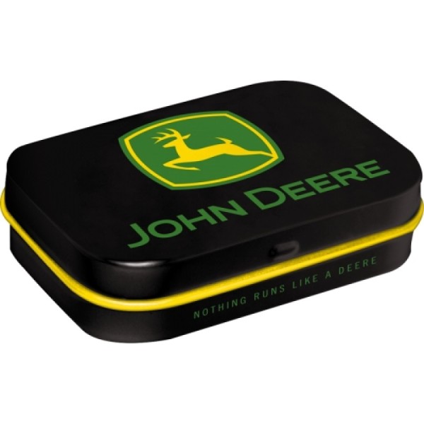 Pillendose "John Deere - Logo black"